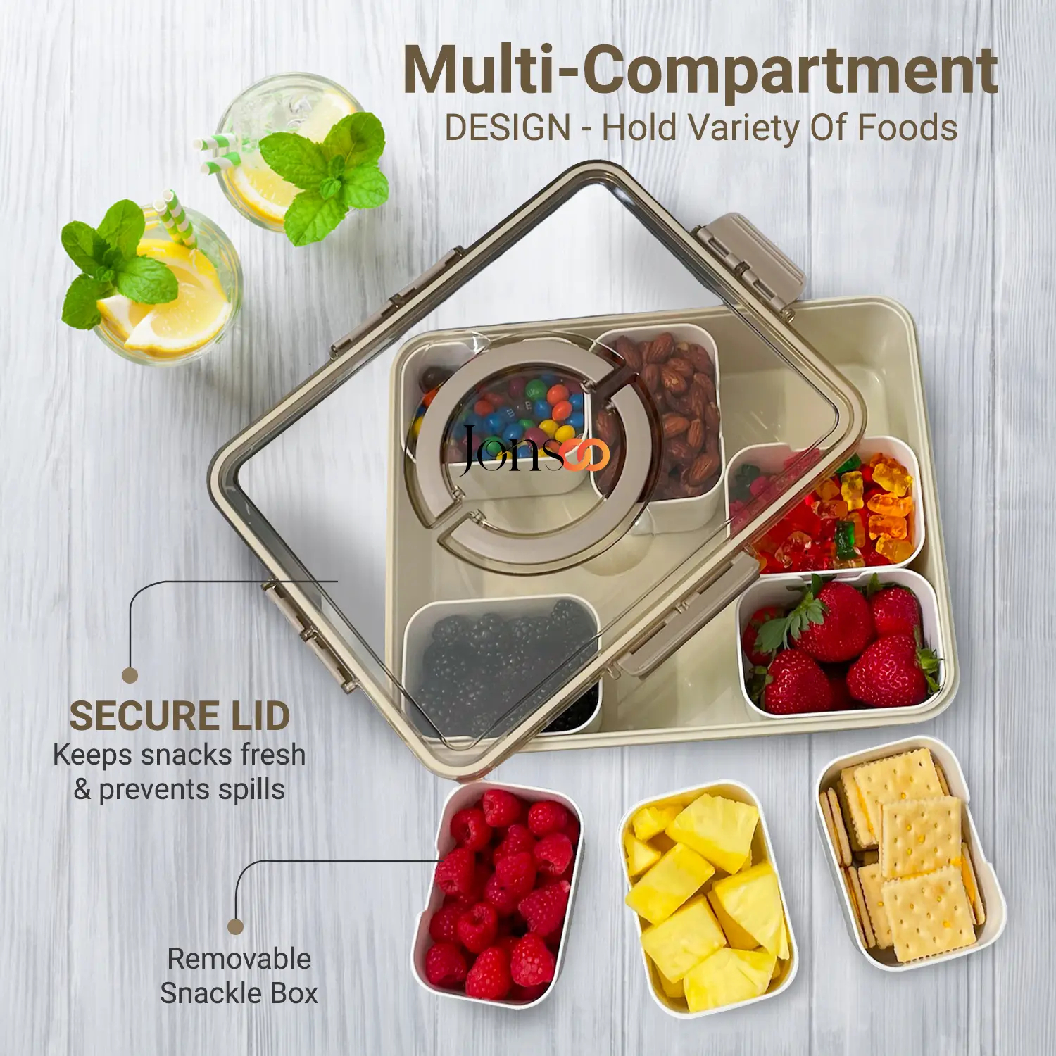 Divided Tray with Lid – JONSOO